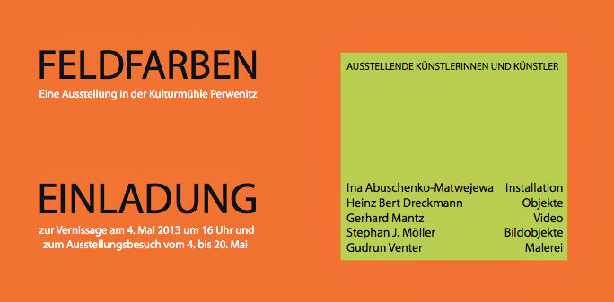 Ausstellung Feldfarben 2013